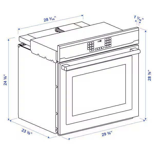 Horno de Pared con Convección y Autolimpieza - Acero Inoxidable